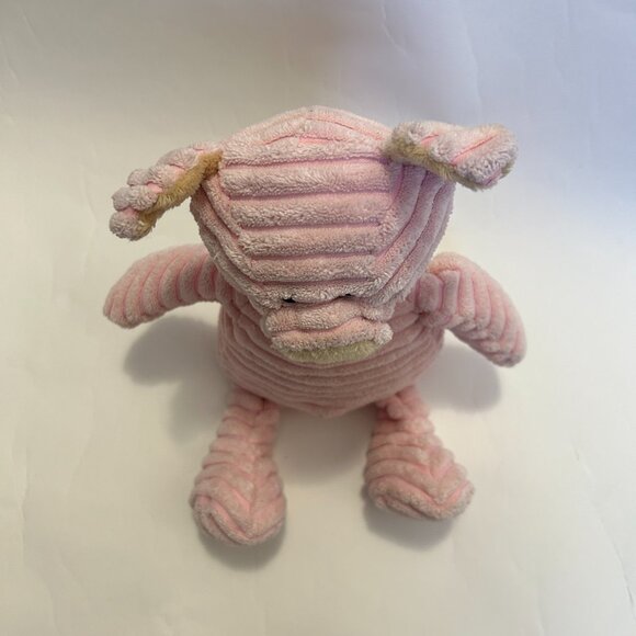 Unipak Kordy Pink Pig Plush Stuffed Animal Toy 14" wide wale corduroy - Picture 10 of 11